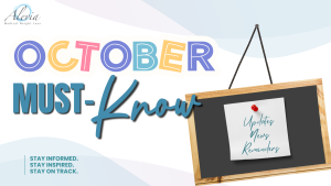 Read more about the article This Month’s Must-Know: October Important Updates